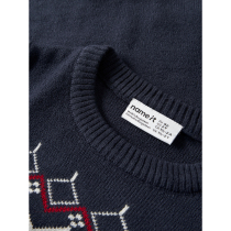 NAME IT Striktrøje Rissi Navy Blazer